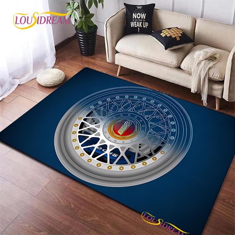 BBS Racer 3D Printed Carpet Children Play Carpet Living Room Bedroom Non-slip Carpet Photography Props Birthday Gift Alfombra