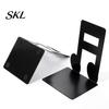Music Decoration 1 Pair Metal Book Ends, Piano Musical Notes Decorative Bookend for Shelves, Heavy Cut Bookends Duty Holder Stand, Non-skid
