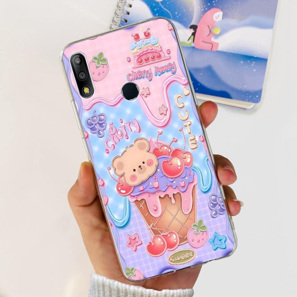 Pouzdro na telefon pro Asus Zenfone Max Pro M2 ZB631KL ZB633KL ZB630KL Pouzdra Silikonové Měkké Průhledné Kryt pro Asus X01BDA X01AD X01BD Funda