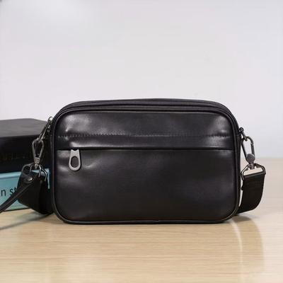 Genuine Leather Men's Single-shoulder Bag Cowhide Crossbody Bag Casual Small Backpack Men's Crossbody Bag