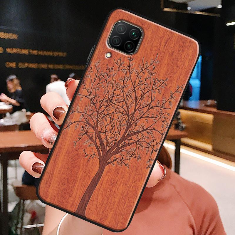 Natural Bamboo Wood Pattern Print For Huawei Honor X8a X7a X9a X8 50 70 90 Lite Magic5 Pro P20 P30 P40 P50 P60 Nova 9 5T Case