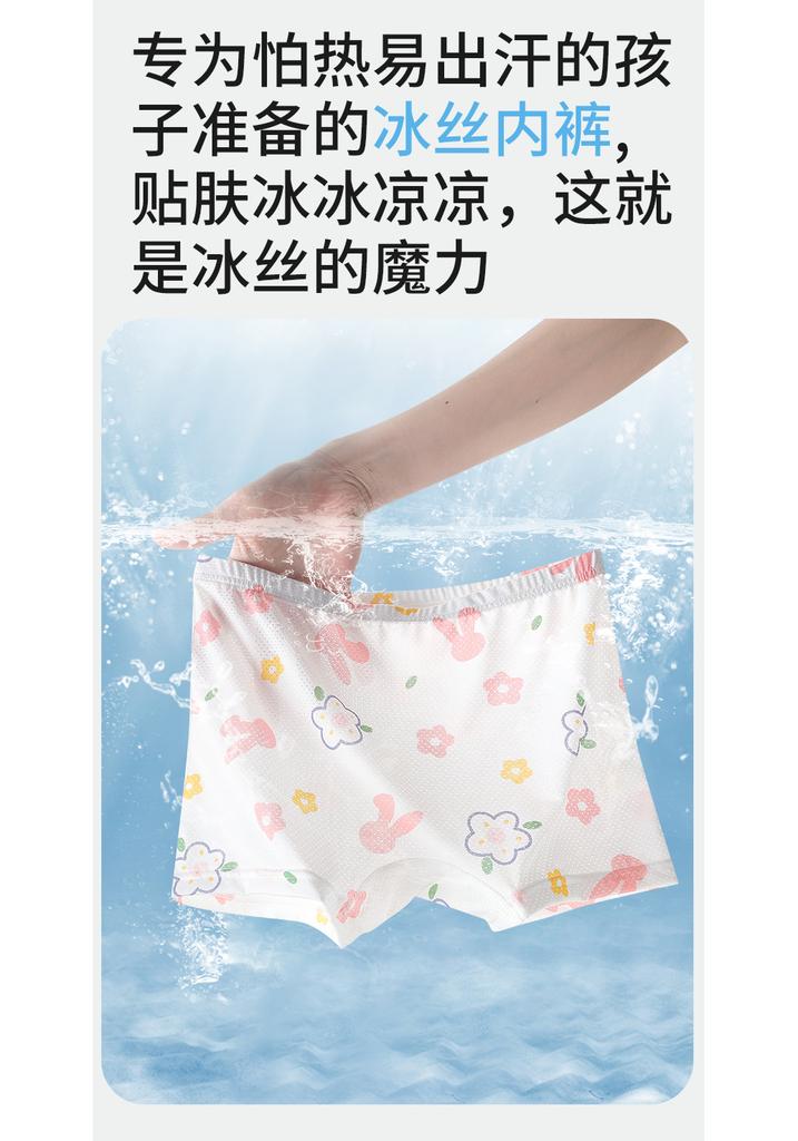 Girls' Ice Silk Underwear