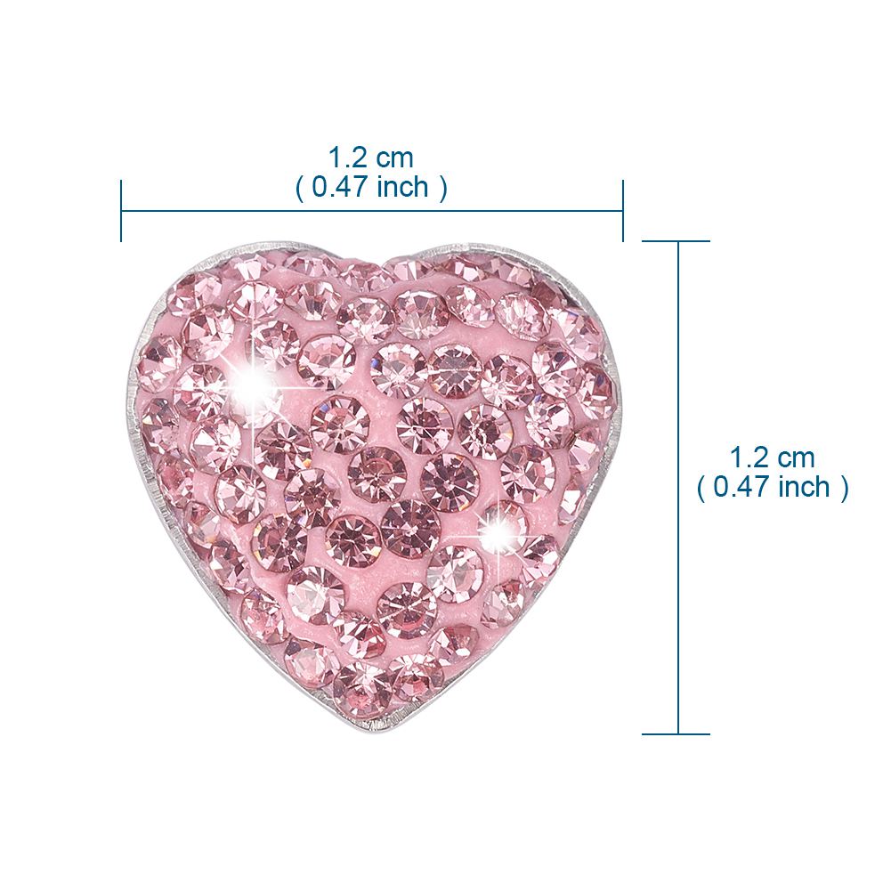 Styling Car Stickers Bling Bling Emblem Decals Auto Decoration Automobile Interior Accessories Sticker Heart Shaped