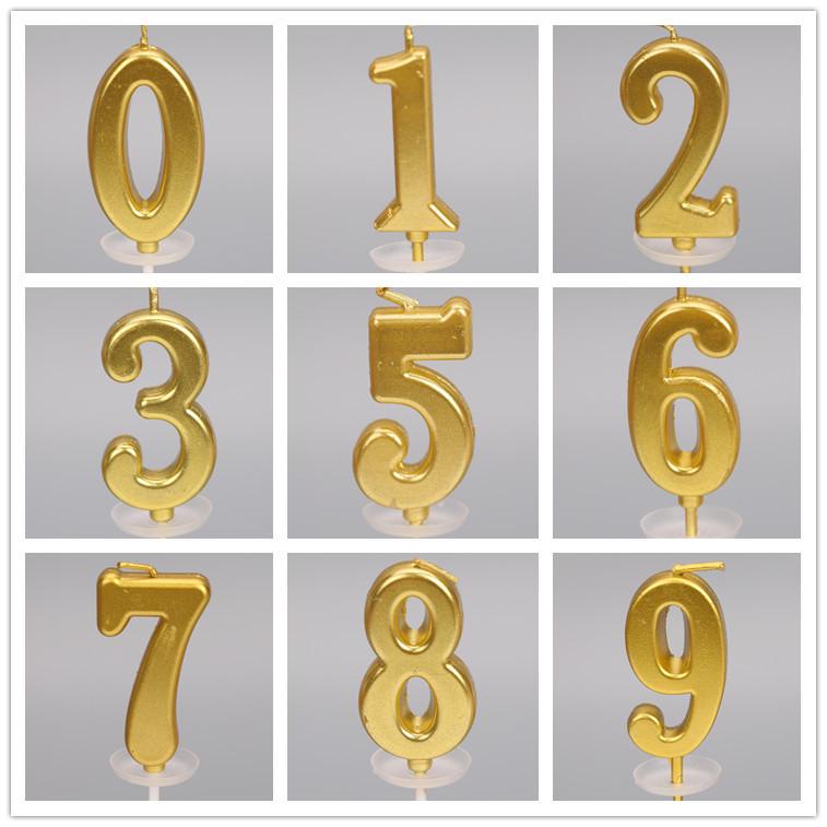 50 Gold and Silver Number Candle Cake Toppers - Individually Boxed Party Decorations