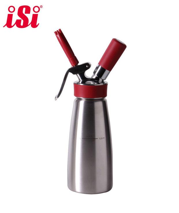 Edelstahl-Siphonflasche für Heiß & Kalt, Vollmetalltopf für Molekularküche