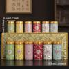 Mini Tea Packaging Box Flower Green Tea Canister Empty Tea Tin Can  Loose Leaf Tea Storage