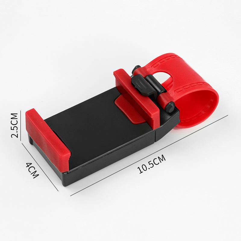 Car Steering Wheel Phone Holder with Secure Buckle