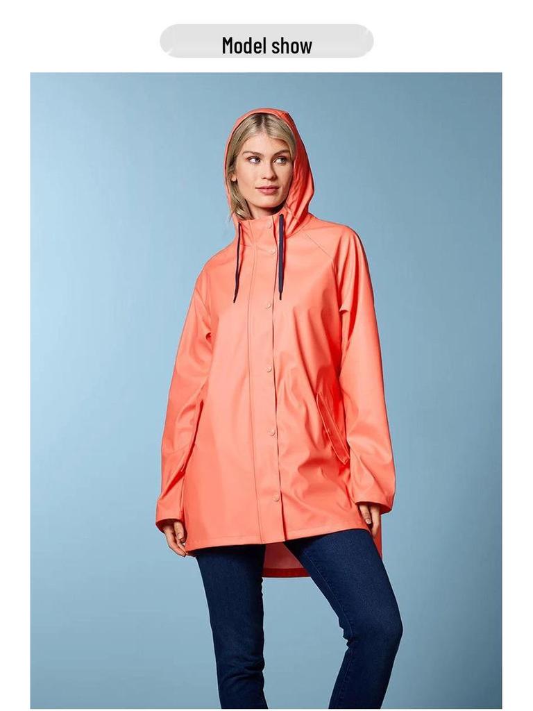 Umweltfreundlicher Damen PU Trenchcoat in mittlerer Länge für Wandern und Freizeit