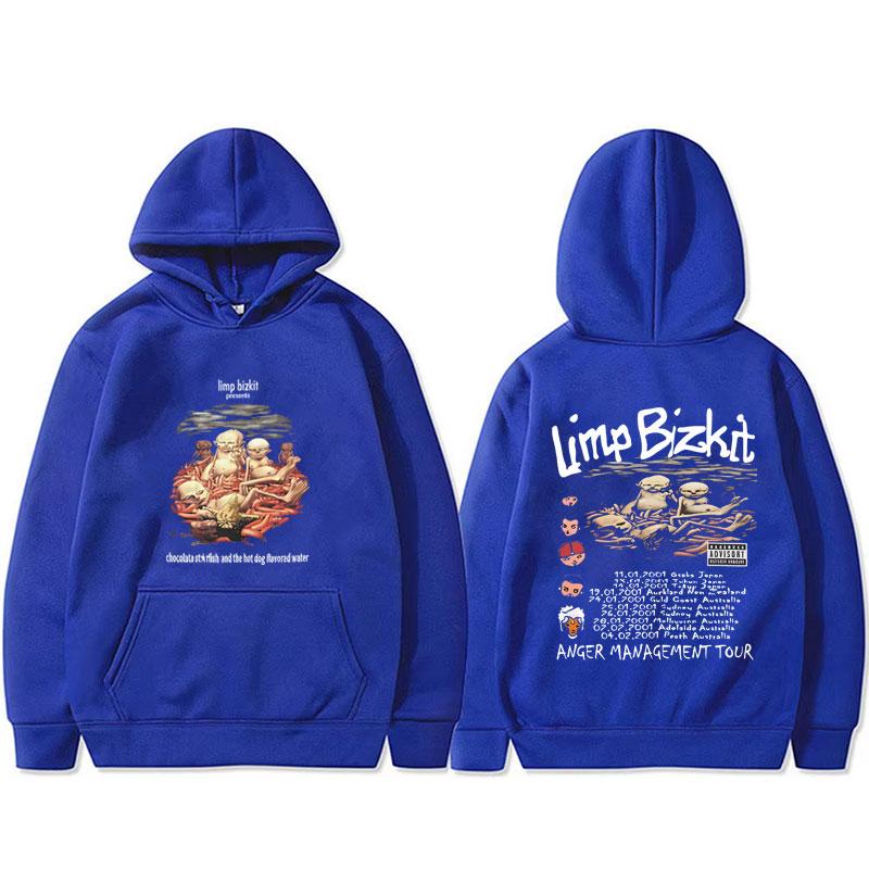 Rock Band Limp Bizkit Anger Management Tour Hoodie Men Women Casual Oversized Pullover Hoodies Hip Hop Streetwear