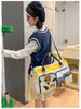 Women’s Large Capacity Color Block Gym & Travel Handbag