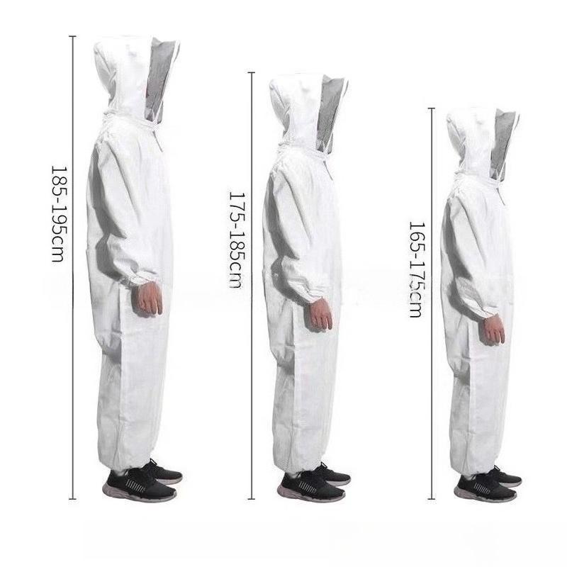 1 Set Professional Ventilated Full Body Beekeeping Bee Keeping Suit With Gloves