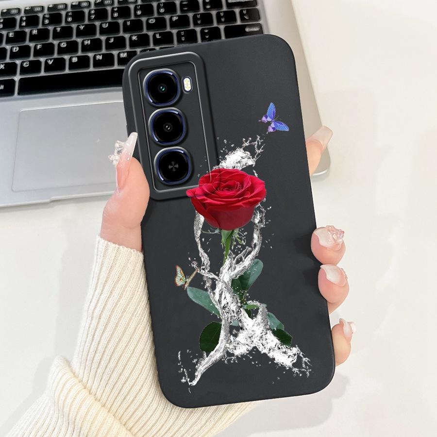 For Itel City 100 4G Phone Case Shell flower 2025 Painted Soft Silicone Proective Coque For Itel City100 Back Cover 6.75''
