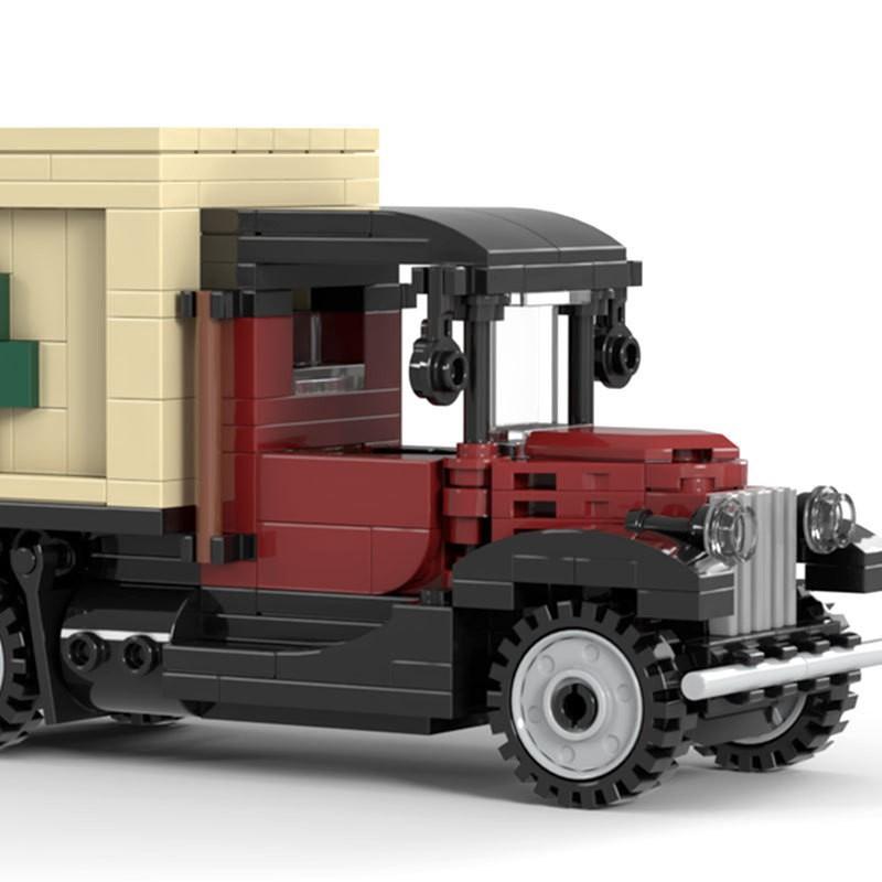 Compatible With Winter Village Christmas Tree Truck-126375 Assembled Building Block Car Educational Model Toy
