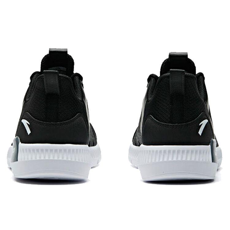 Anta Lightweight Low-Top Running Shoes Men Sneakers Black White 912015520-4