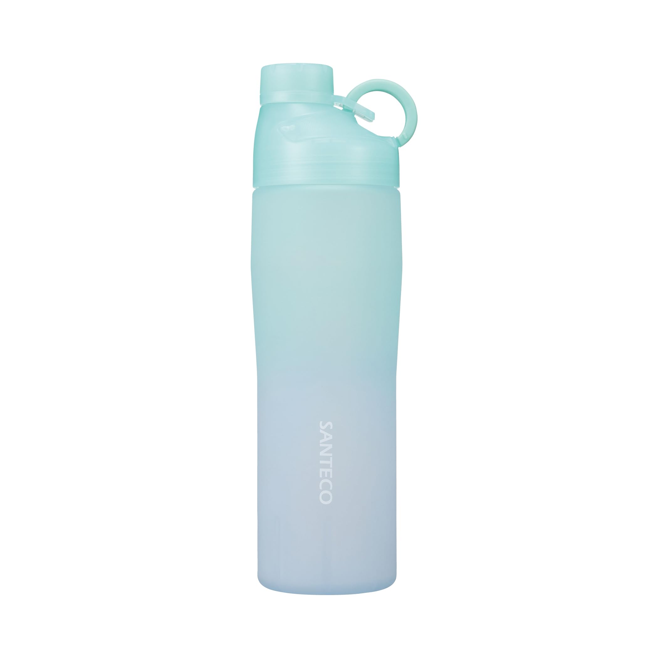 

CB Japan OURAL Water Bottle 740, Direct-Drinking Tritan Bottle, Green x Blue, 740ml, Cold Water Only, SANTECO