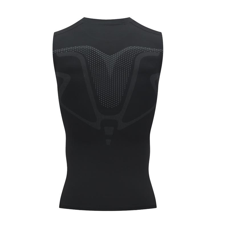 Herren Schlankmachende Schnelltrocknende Fitnessweste - Atmungsaktives Sporttop für Laufen, Basketball und Training