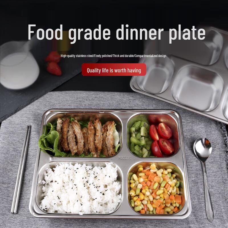 Stainless Steel Compartment Lunch Box for Students