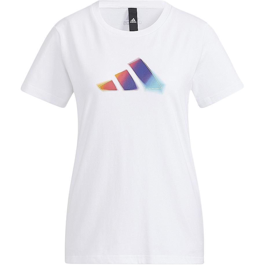 (WMNS) adidas UST  3 Bar T-Shirt Asia Sizing  White Purple  Women s HE9979 S