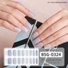 Onion Pink Gradient Explosive Semi-cured Manicure Stickers Pearlescent Purple Gel Nail Stickers