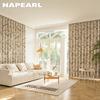 1PC NAPEARL 80% Blackout Curtain Vintage Cream Colored Thick Curtains Rustic Style Printed Curtains for Bedroom Living Room Window for Home Decor