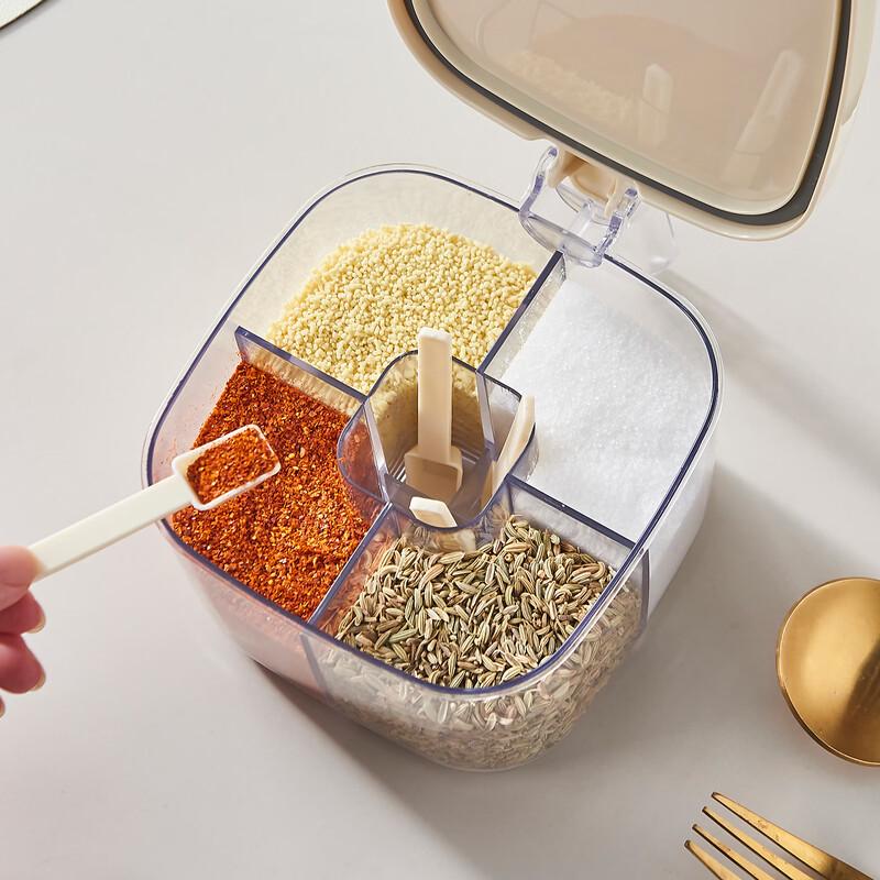 Longshida Multi-Grid Kitchen Seasoning Box