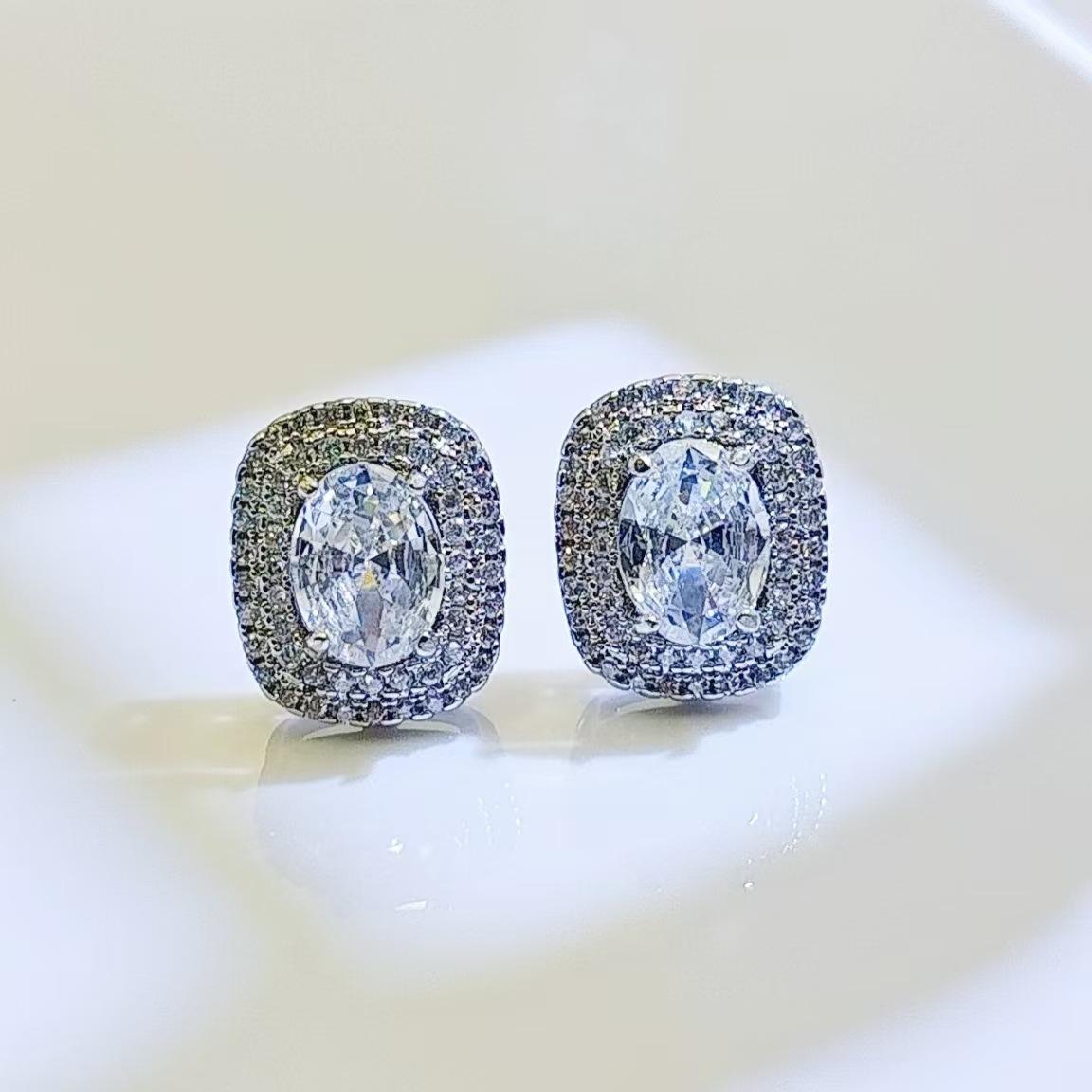 

Серьги имитация кокоса круглые яйцевидные серьги-гвоздики с цирконом женские медные позолоченные серьги с цирконом Copper gold-plated