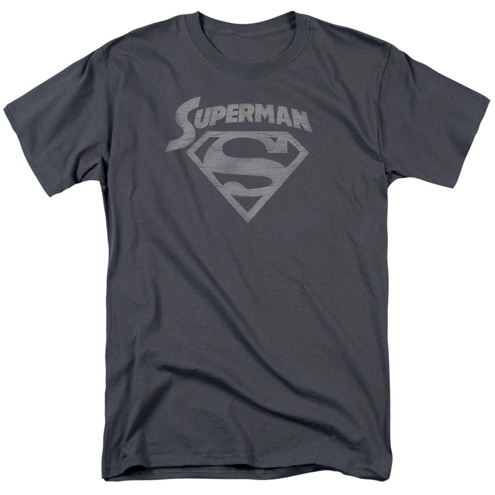 DC Comics - Superman - Super Arch - Adult Unisex Short Sleeve T-Shirt - Gray S