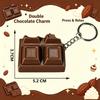 3D Chocolate Keyboard Fidget Keychain Decompression Finger Clicker Stress Relief