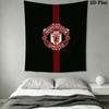Man Utd I Wall Hanging Printed Fabric Blanket Decorative Tapestries for Bedroom Living Room Home Decor