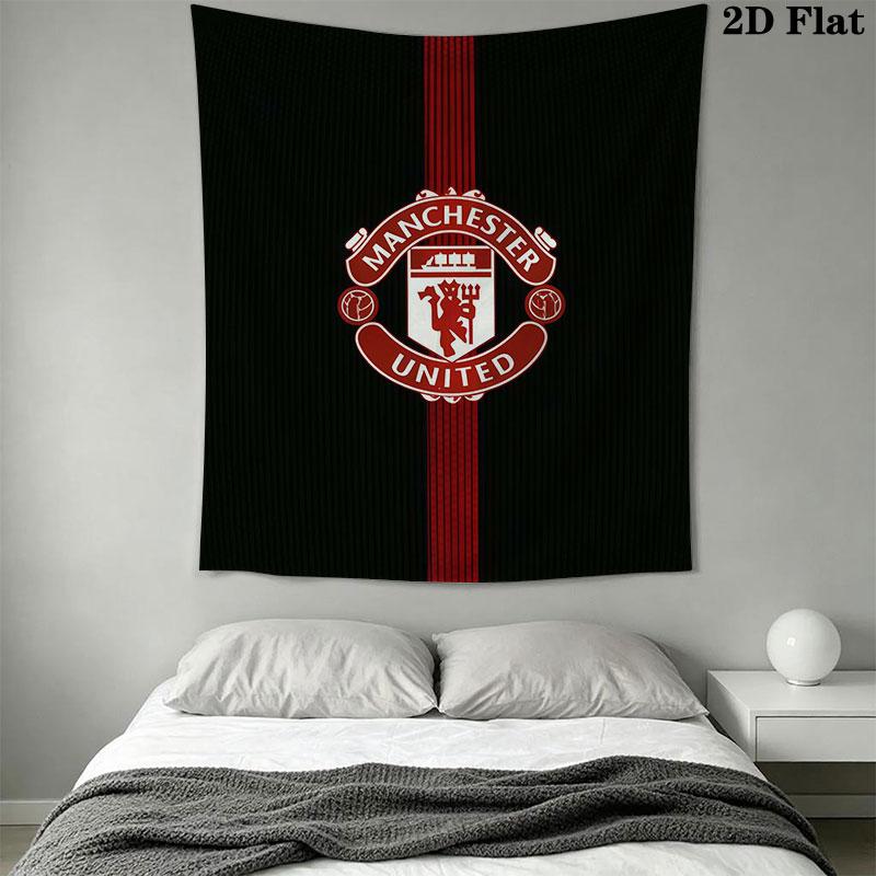Man Utd I Wall Hanging Printed Fabric Blanket Decorative Tapestries for Bedroom Living Room Home Decor