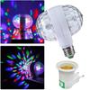 Doubleheaded E27 6w Led Ball Stage Rgb Light Bulb Rotating Lamp Ktv Party Disco