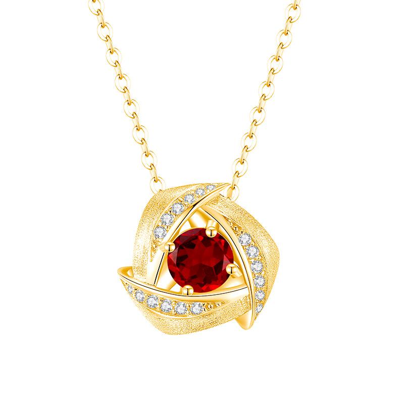 S925 Silver Star Jewelry Set, Natural Crystal Necklace Ring Earrings for Women