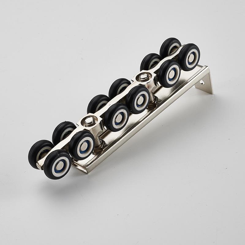 Tyst Skjutdörrspulley och Spårset för Glas- eller Trädörrar