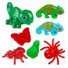 Assemble Toys Building Blocks Lizard Chameleon Crawling Pets Spider Ants Butterfly Frog Animals MOC Children Model Kids DIY 5pcs