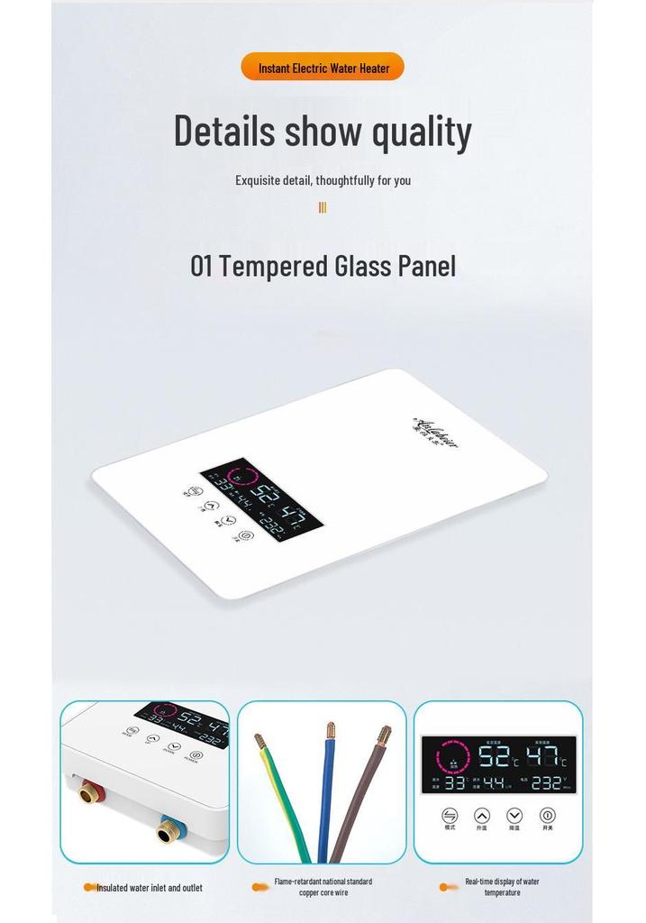 Instant Electric Water Heater for Showers – Smart Constant Temperature Heating for Hair Salons