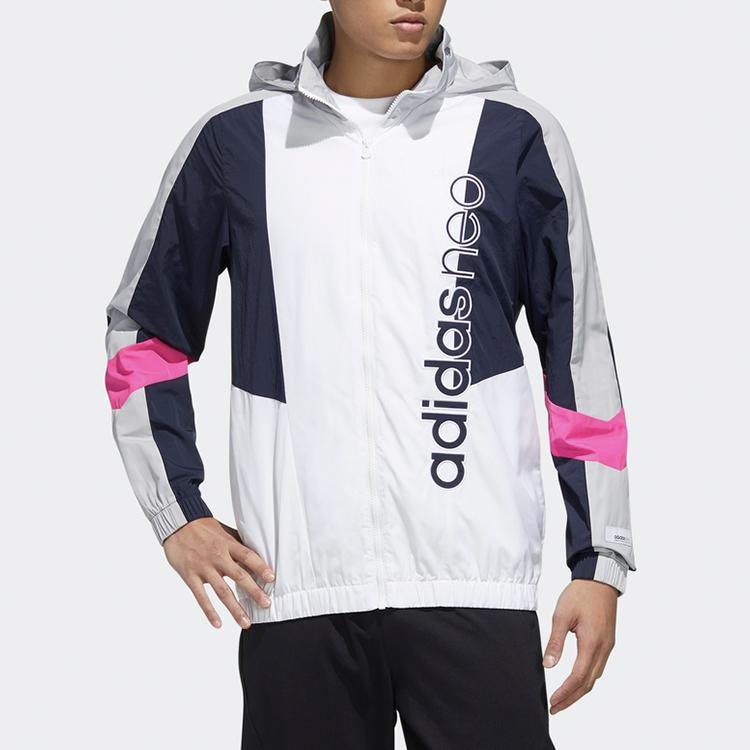 Adidas Neo Loose Fit Sports Hooded Jacket Men Jackets White FN6523