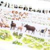 Collection Animale 1 Rouleau Washi Ruban Masquage Wang Wang Poulet Chien Vie de Mûrier Toutes Choses Mont Sauvage Poisson Mignon Sautant Oiseau Sauvage Co