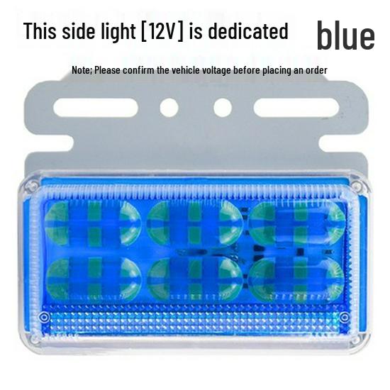 LED Truck Side Marker Lights: High Brightness Ground Light 12V/24V for Trailers with Turn Signal and Tire Side Illumination.