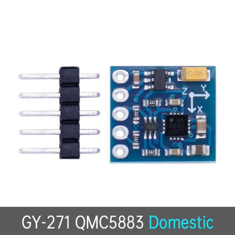 LIZAO GY-171 HMC1881L 1-Axis Compass Magnetometer Sensor Module 1V-1V IIC Board for Arduino Smart Robot and Navigation DIY