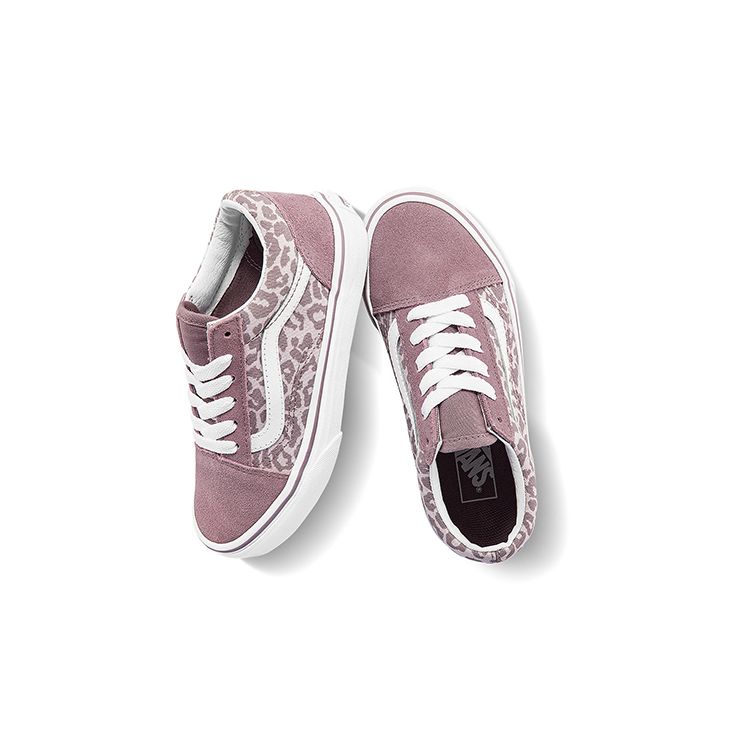 Vans Old Skool Canvas Low Top Kids Skate Shoes Kids Sneakers Pink Purple VN0A4VJC7V7
