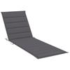 2 Person Sun Lounger with Cushions Bamboo