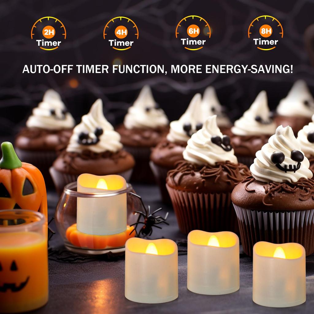 PChero Rechargeable LED Candle Lights, Flameless, USB Rechargeable, Night Light, Atmosphere Light, Timer Function, Pillar Candle, OutdoorIndoor