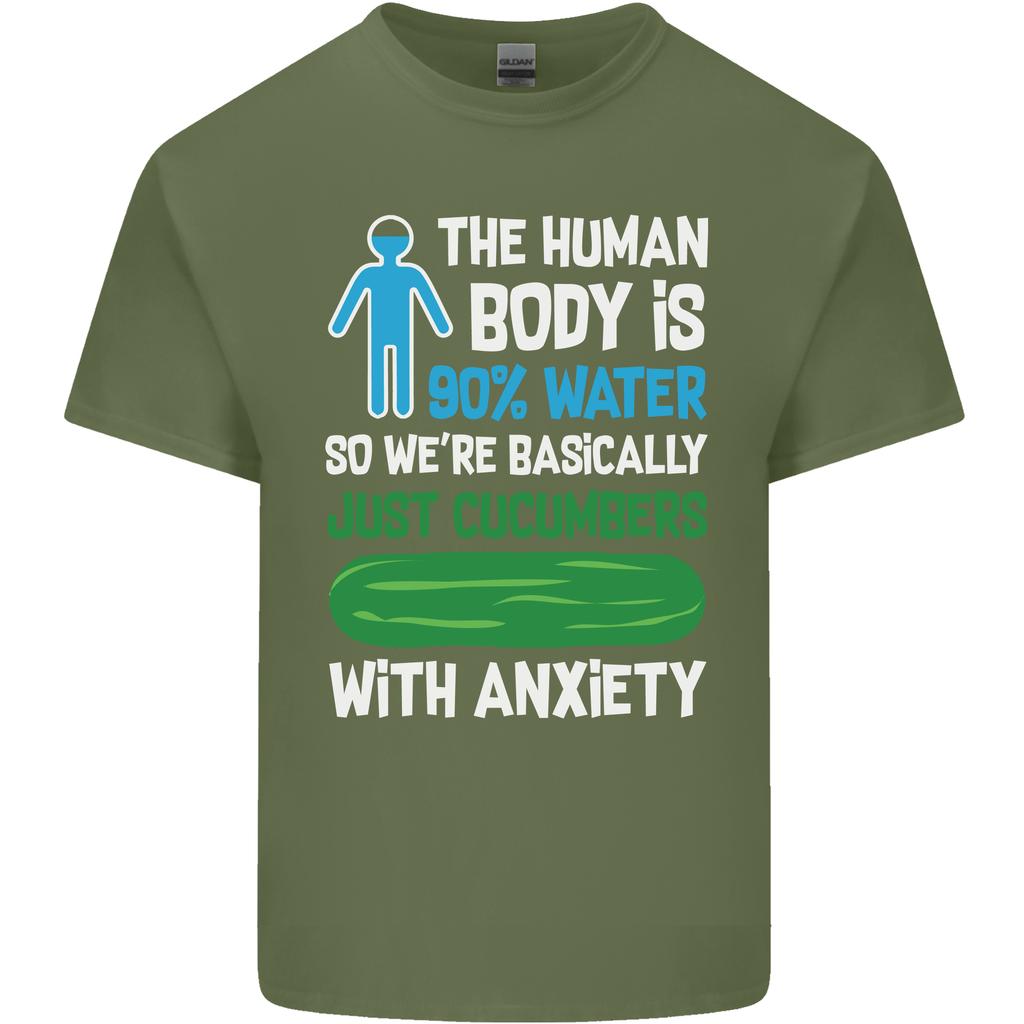Were Basically Cucumbers With Anxiety Unisexs Light Cotton TShirt