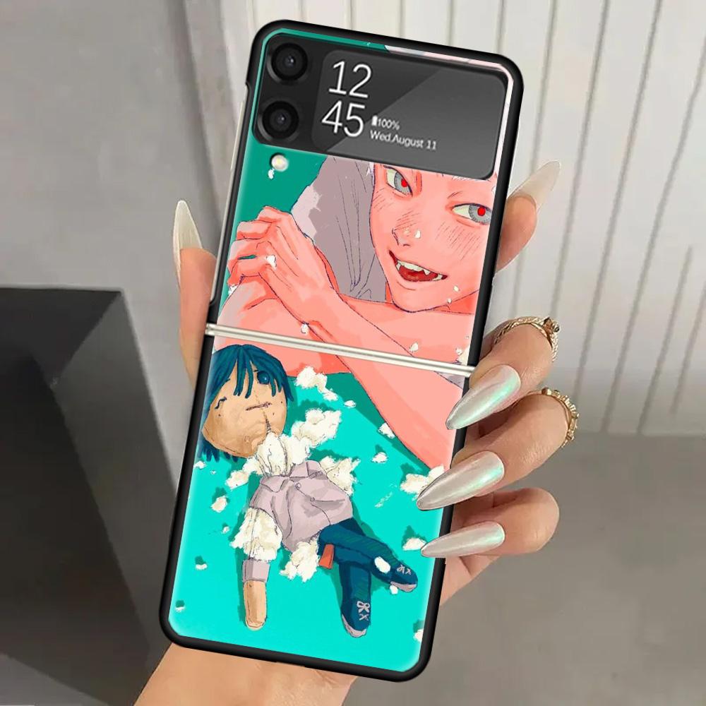 H-Hikaru Ga Shinda Natsu Hard PC Phone Case For Samsung Galaxy Z Flip 7 6 5 4 3 Black ZFlip7 ZFlip6 Flip5 Flip4 Flip3 5G Print C