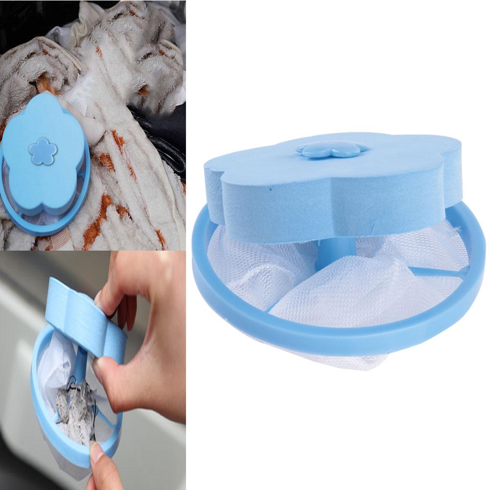 Flower Washing NaMachine Hair Removal Laundry Floating Filter Mesh Bag sy to Cln Pink