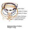 European-American Bestseller: Love, Star, and Moon Bracelet Set (6 Pieces)