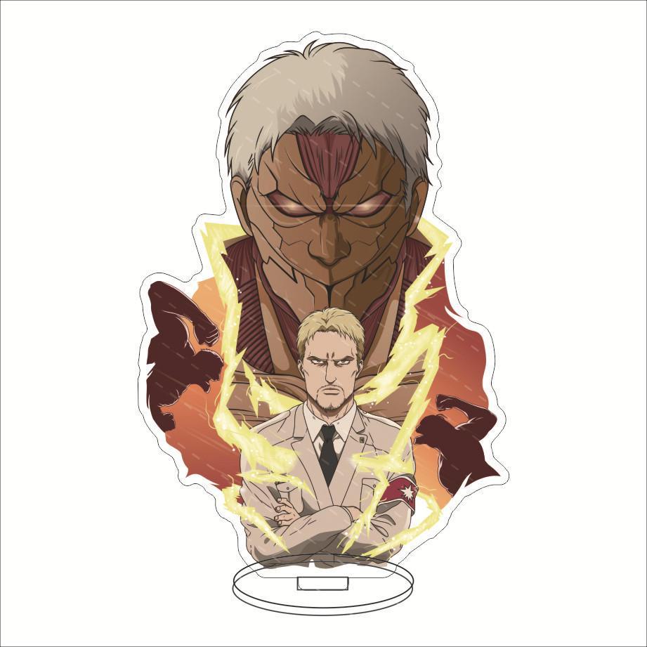 Attack On Titan Anime Big Stand Decoration - Eren Mikasa Armin Kiss Reiner Anikon Nyc