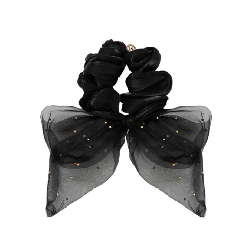 RAWFINED Transparent Bow Scrunchie