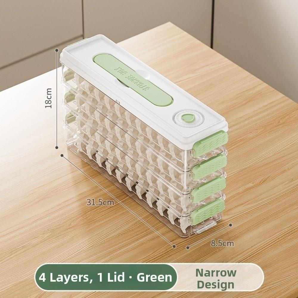 Fresh Keeping Freezer Box Narrow Style Wontons Box Food Grade Dumpling Storage Box  Home Kitchen