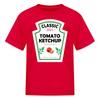 Tomato Ketchup Costume Funny Couples Costumes Halloween Kid's T-Shirt
